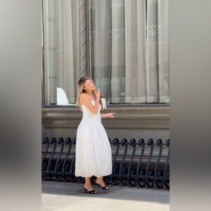 Vento bustier bubble midi dress